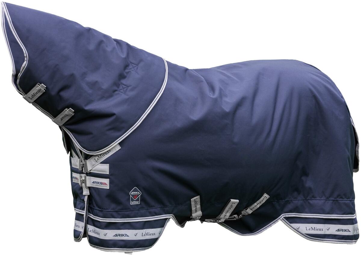 LeMieux Arika Featherweight Weidedecke inkl. Halsteil, navy, 135cm