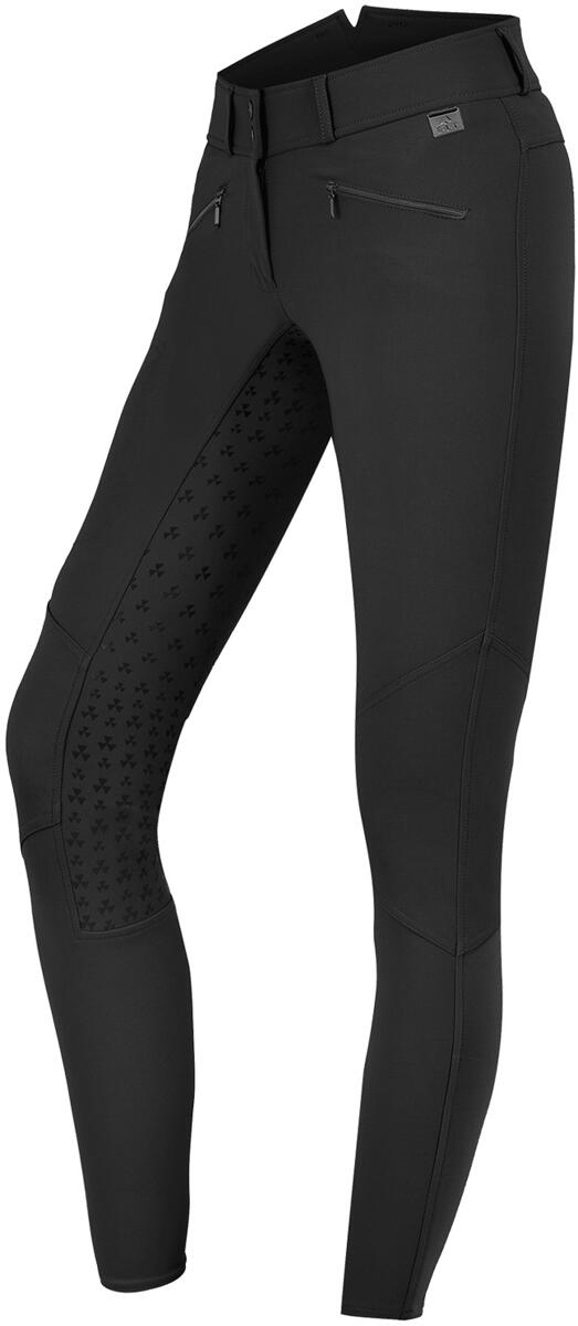 ELT Hella High Waist Silikon Kinder Reithose, schwarz, 152