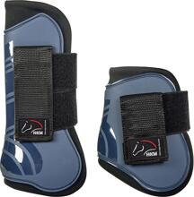 HKM Genua set di stivali/scarpe da salto, 4 pezzi, blu scuro/nero, pony