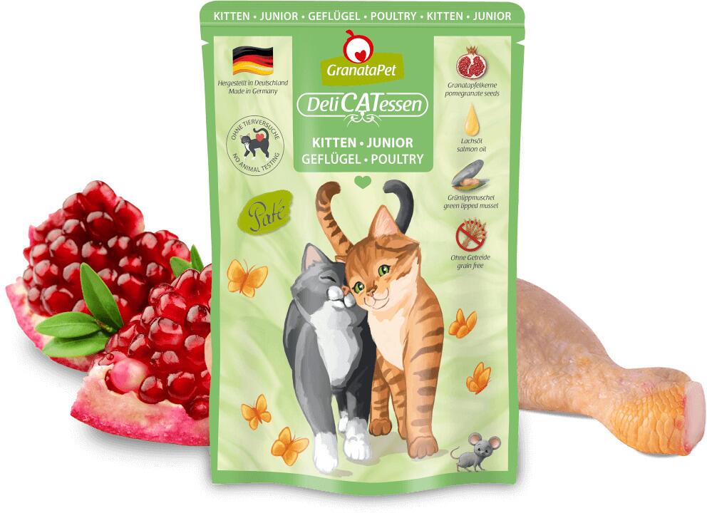GranataPet DeliCATessen Kitten Nassfutter mit Geflügel, 6x85g