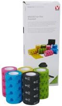 KRUUSE Fun-Flex Pet Bandage, assortiert, 10cmx4,5m, 10 Rollen