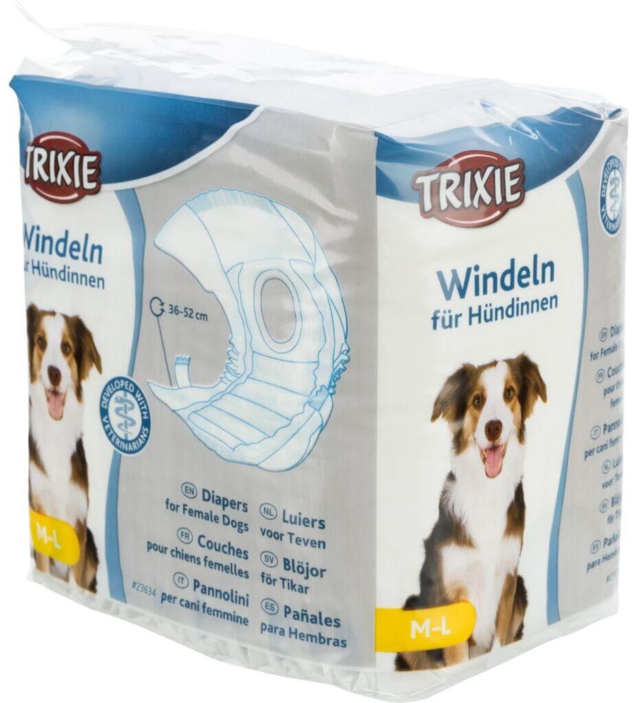Trixie Windeln für Hündinnen, M–L/36–52cm, 12 Stück