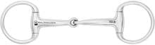 Morso Waldhausen a testa d'oliva per pony, a snodo singolo, in acciaio inox, anello 5cm, 14mm/10,5cm