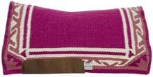 Sottosella western "Contour Star Show" di Pool, 34x36, fucsia/bianco