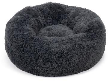 beeztees Yali Hundebett, Plüsch, grau, 70cm