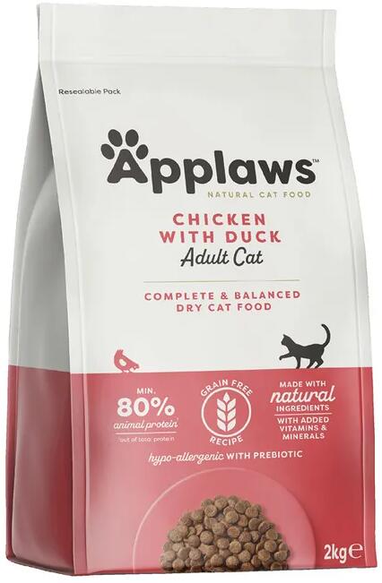 Applaws Adult Cat Katzenfutter mit Huhn & Ente, getreidefrei, 2kg