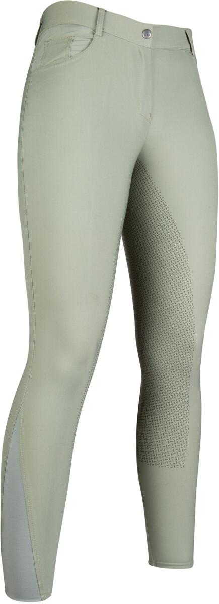 HKM Sunshine Reithose, Silikon-Vollbesatz, graugrün, 170