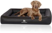 Letto ortopedico per cani Knuffelwuff Hampstead, 155x125 cm, nero