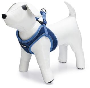 beeztees Parinca Premium Step-In Geschirr, blau, 41-46cm