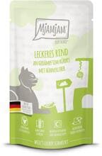 Mjamjam Quetschie Katzenfutter Rind Pur