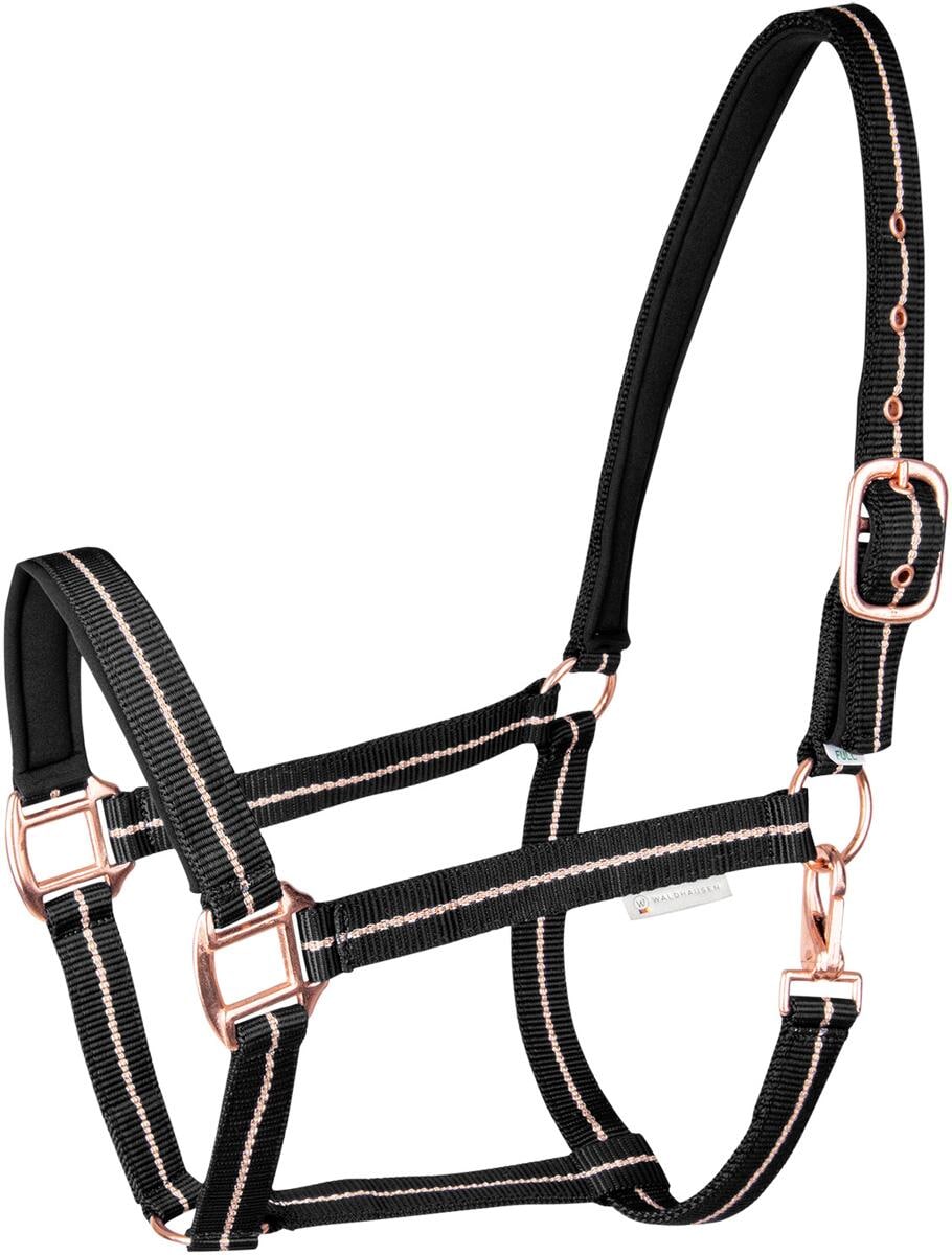Waldhausen Rosé Halfter, schwarz, VB