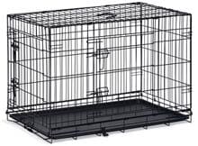 beeztees Drahtkäfig mit 2 Türen, schwarz, L, 91cm